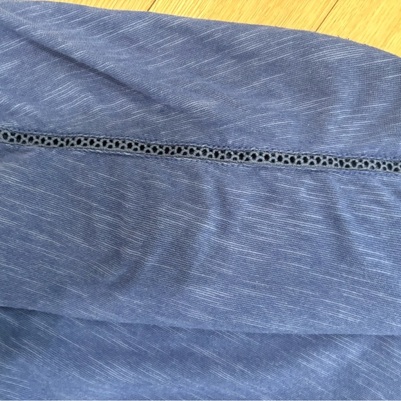 Columbia Performance Slub Knit 3/4 Tee | Blue Heather | Relaxed Fit XL - Picture 6 of 10